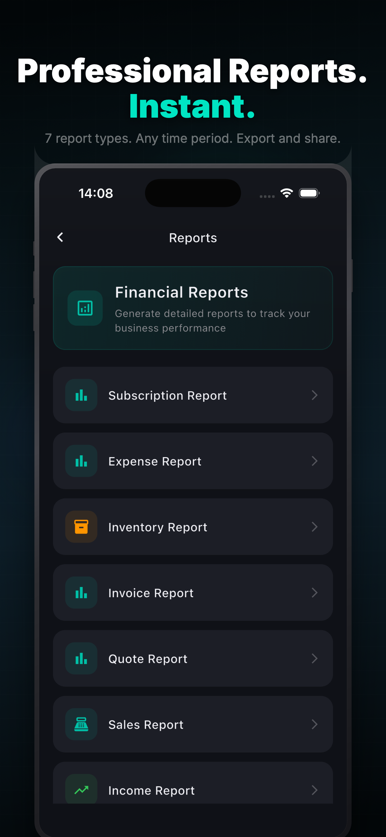YUMO Tax and Reports